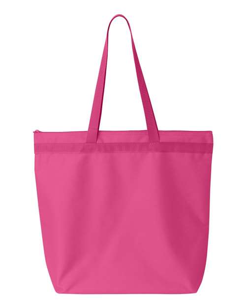 Melody Large Tote - Hot Pink Back