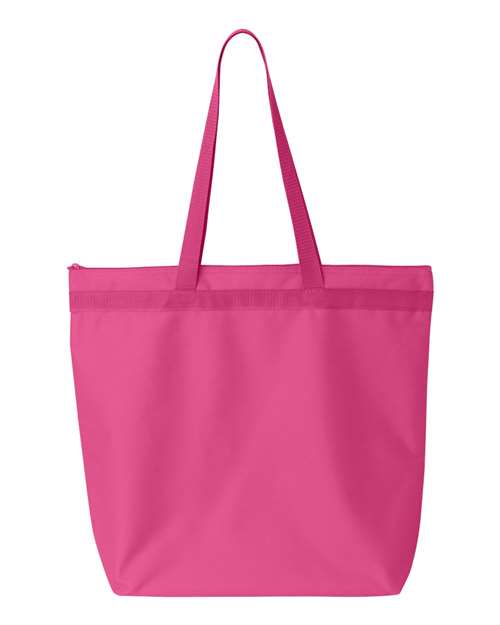 Melody Large Tote - Hot Pink Front