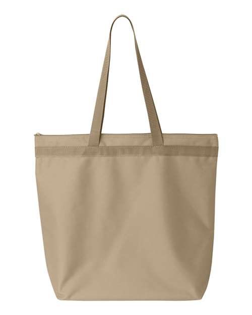 Melody Large Tote - Light Tan Back