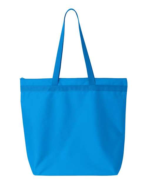 Melody Large Tote - Turquoise Back