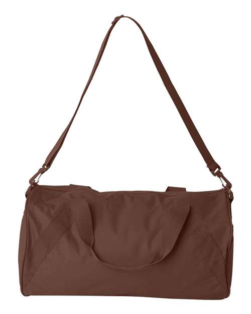 Recycled 18” Small Duffel Bag - Brown Back