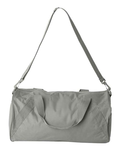 Recycled 18” Small Duffel Bag - Grey Front