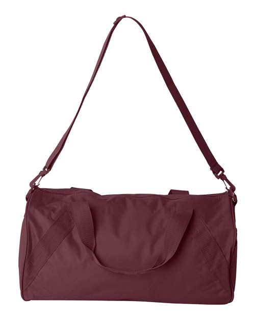Recycled 18” Small Duffel Bag - Maroon Front