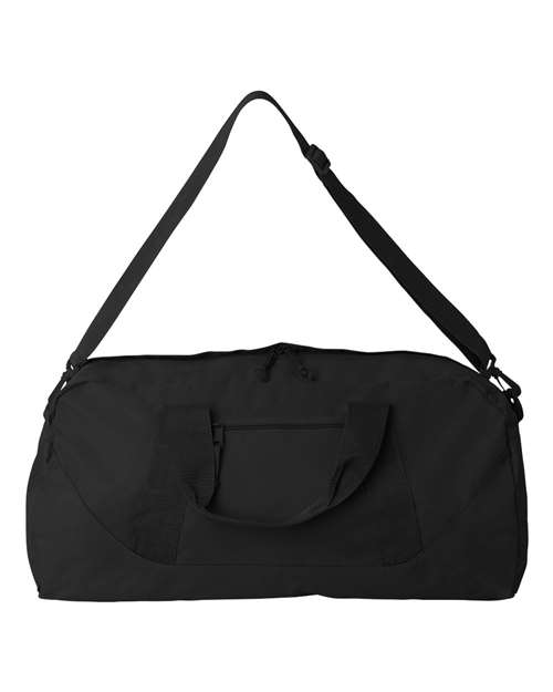 Recycled 23 1/2" Large Duffel Bag - Black Front