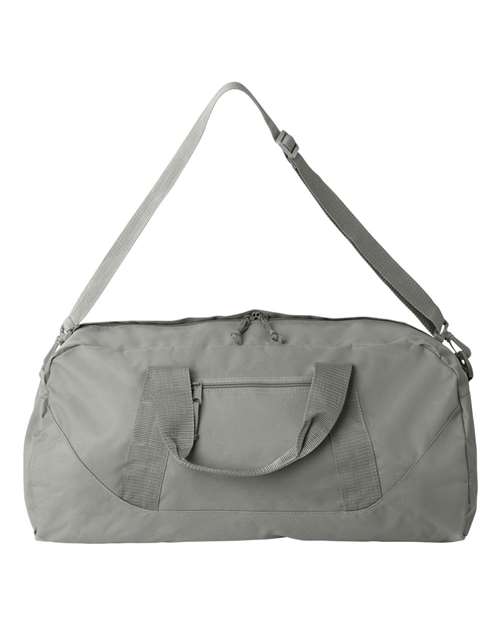 Recycled 23 1/2" Large Duffel Bag - Grey Front