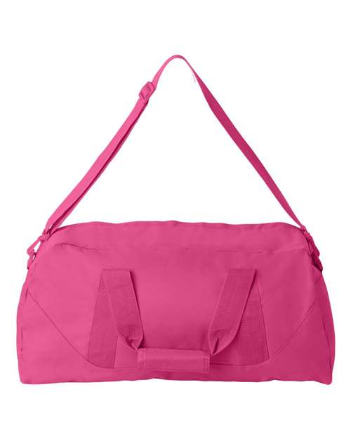 Recycled 23 1/2" Large Duffel Bag - Hot Pink Back