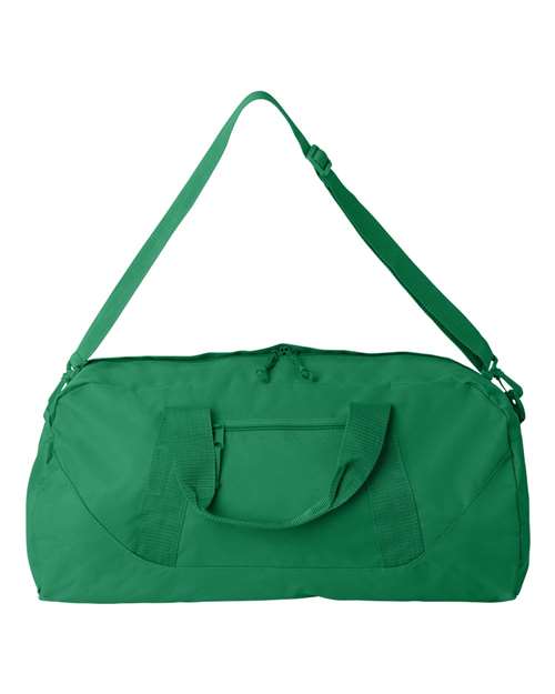 Recycled 23 1/2" Large Duffel Bag - Kelly Front