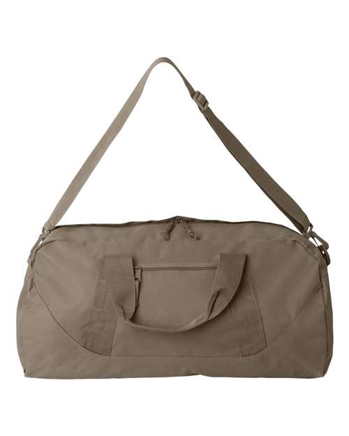 Recycled 23 1/2" Large Duffel Bag - Khaki Front