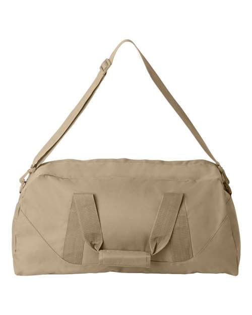 Recycled 23 1/2" Large Duffel Bag - Light Tan Back