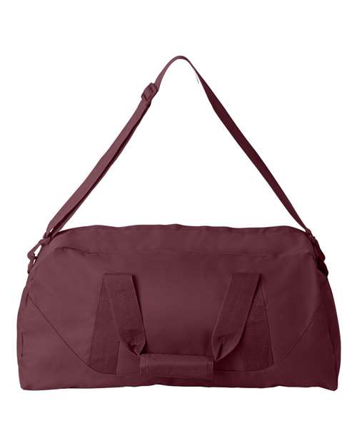 Recycled 23 1/2" Large Duffel Bag - Maroon Back