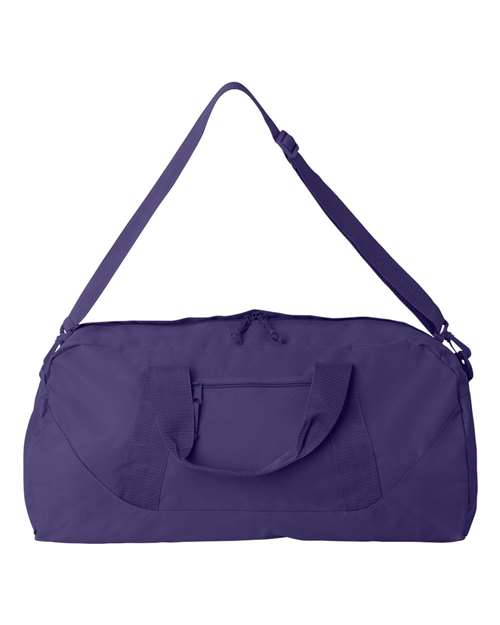 Recycled 23 1/2" Large Duffel Bag - Purple Front