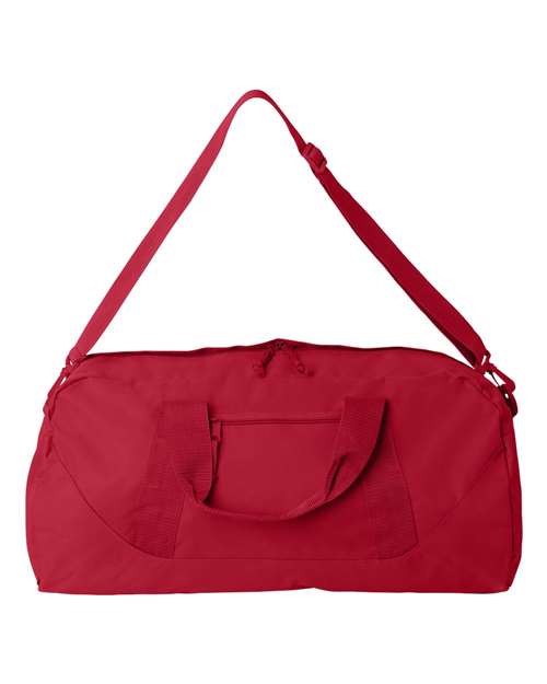 Recycled 23 1/2" Large Duffel Bag - Red Front
