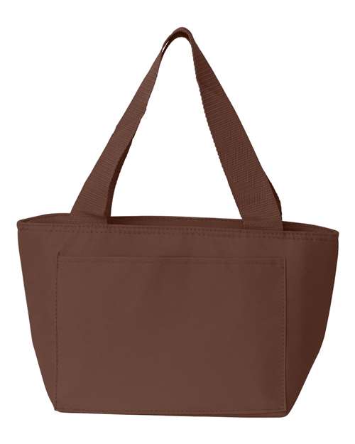 Recycled Cooler Bag - Brown Front