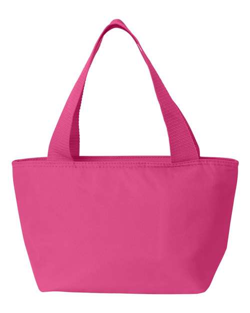 Recycled Cooler Bag - Hot Pink Back