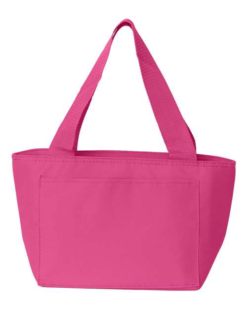 Recycled Cooler Bag - Hot Pink Front