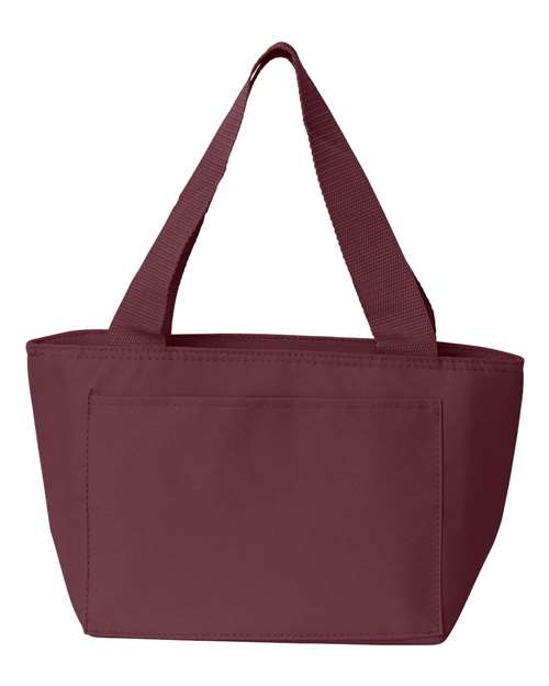 Recycled Cooler Bag - Maroon Front