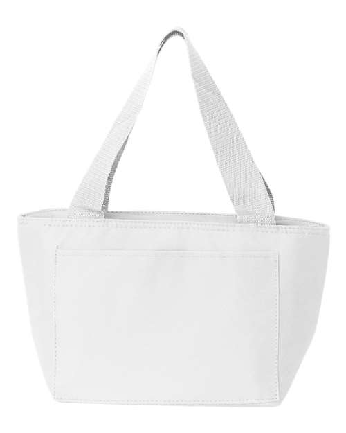 Recycled Cooler Bag - White Front