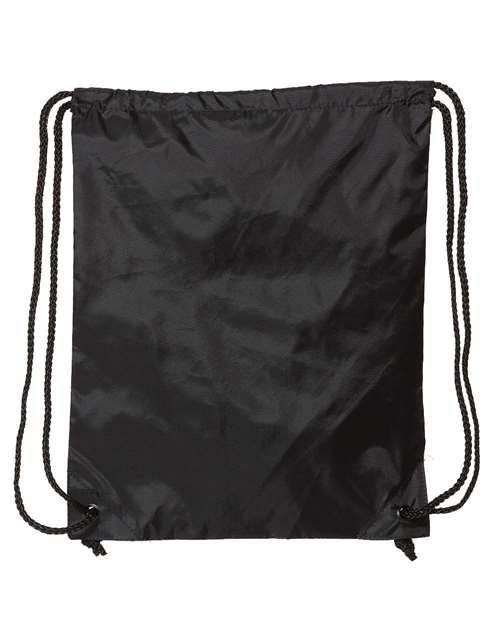 Drawstring Pack with DUROcord - Black Front