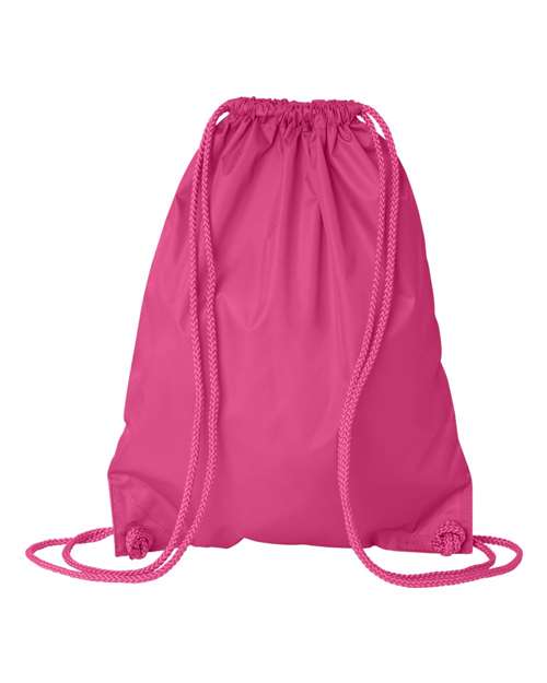 Drawstring Pack with DUROcord - Hot Pink Back