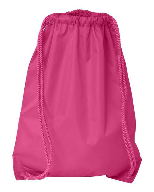 Drawstring Pack with DUROcord - Hot Pink Front