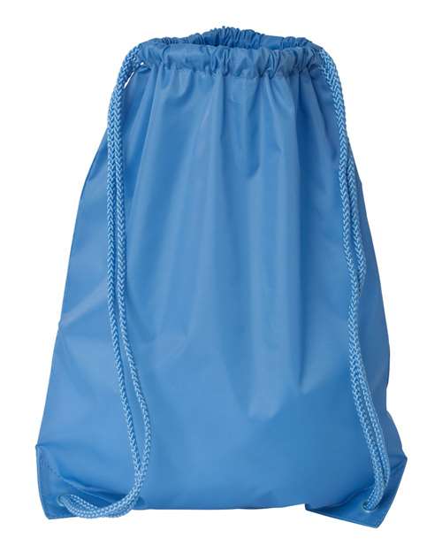 Drawstring Pack with DUROcord - Light Blue Front