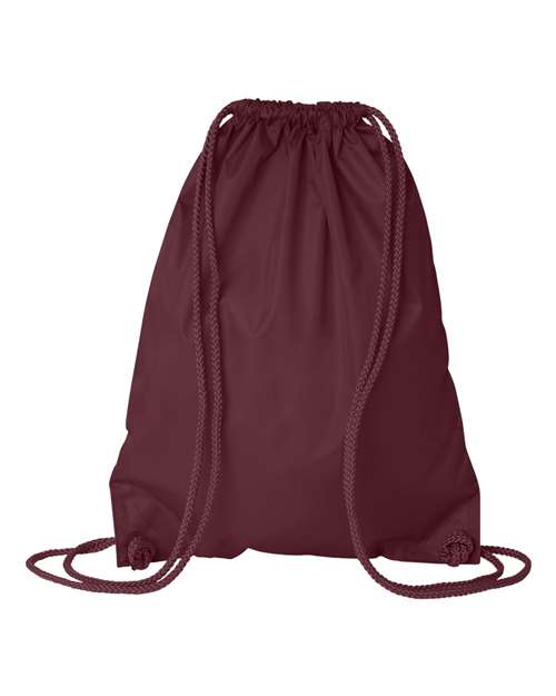 Drawstring Pack with DUROcord - Maroon Back