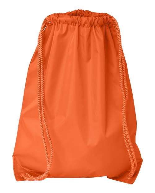 Drawstring Pack with DUROcord - Orange Front