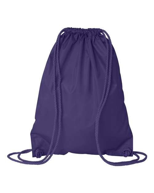 Drawstring Pack with DUROcord - Purple Back