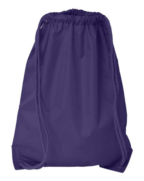 Drawstring Pack with DUROcord - Purple Front