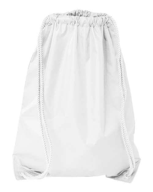 Drawstring Pack with DUROcord - White Front