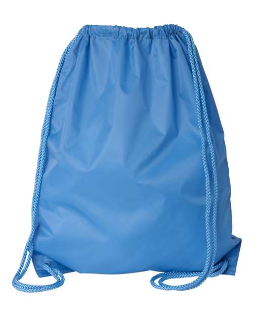 Large Drawstring Pack with DUROcord - Light Blue Back