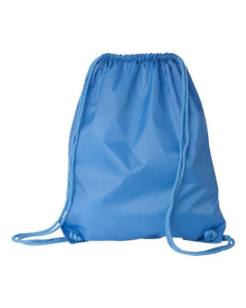 Large Drawstring Pack with DUROcord - Light Blue Front