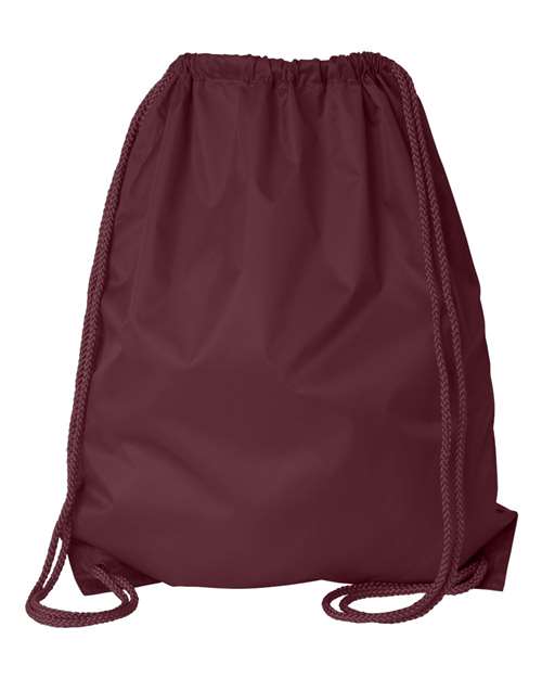 Large Drawstring Pack with DUROcord - Maroon Back