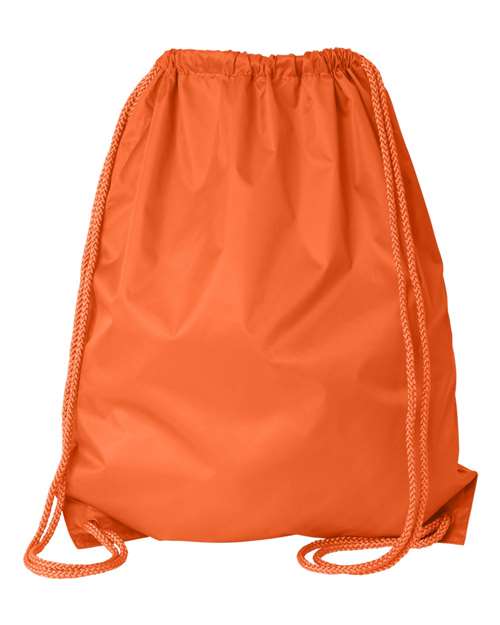 Large Drawstring Pack with DUROcord - Orange Back