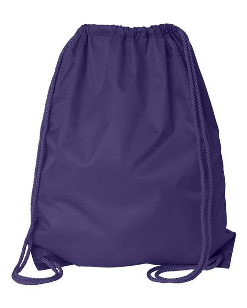 Large Drawstring Pack with DUROcord - Purple Back