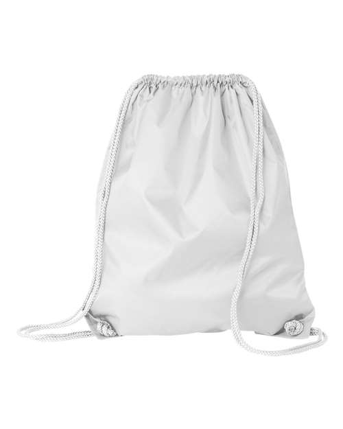 Large Drawstring Pack with DUROcord - White Front