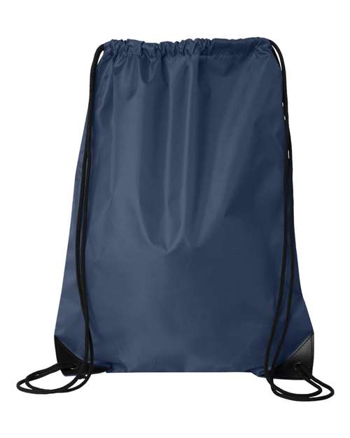Value Drawstring Backpack - Navy Front