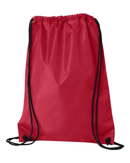 Value Drawstring Backpack - Red Back
