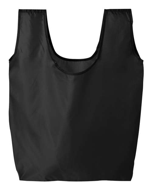Reusable Shopping Tote Bag - Black Back