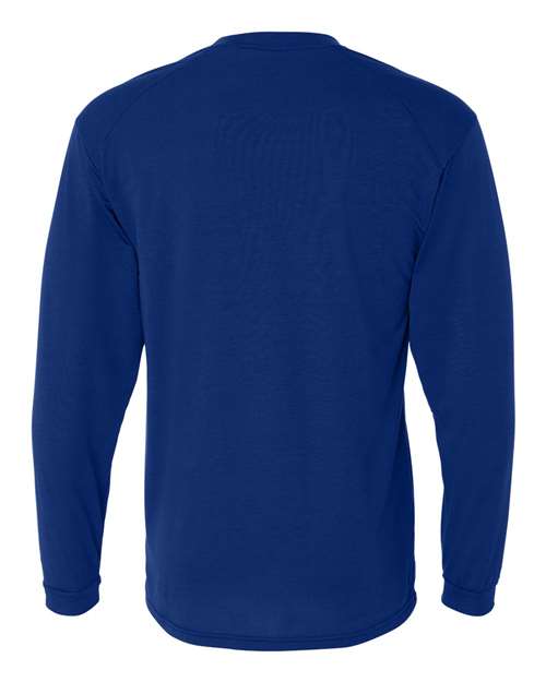 Men's B-Tech Cotton-Feel Long Sleeve T-Shirt - Royal Back
