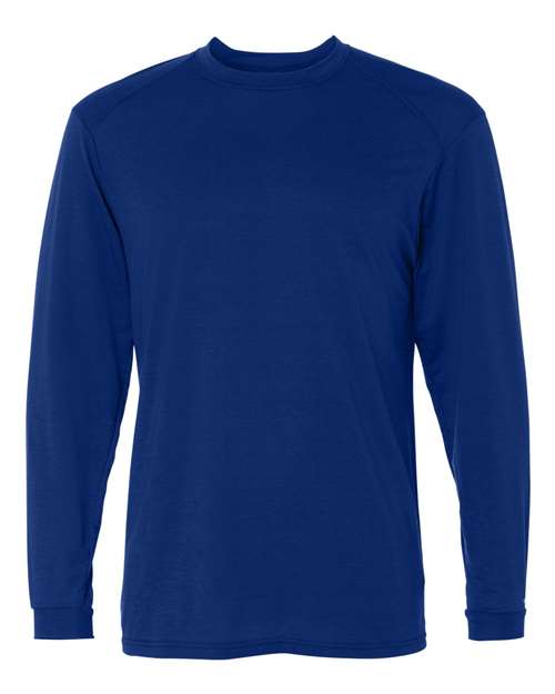 Men's B-Tech Cotton-Feel Long Sleeve T-Shirt - Royal Front