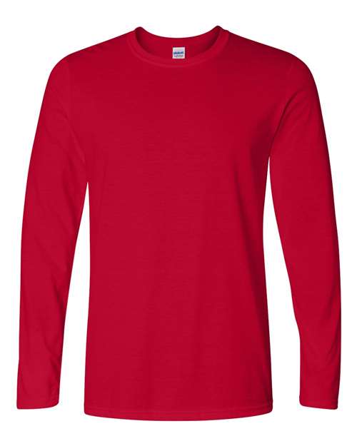 Gildan Unisex Softstyle® Long Sleeve T-Shirt - Cherry Red Front