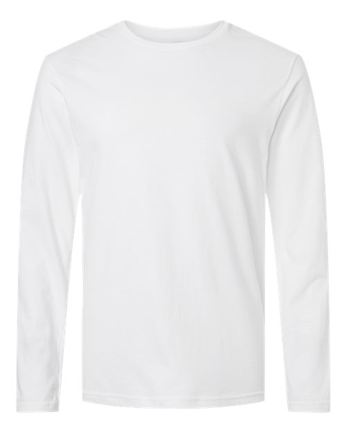 Gildan Unisex Softstyle® Long Sleeve T-Shirt - White Front