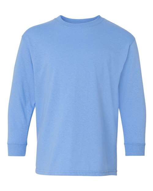 Gildan Youth Heavy Cotton™ Long Sleeve T-Shirt - Carolina Blue Front