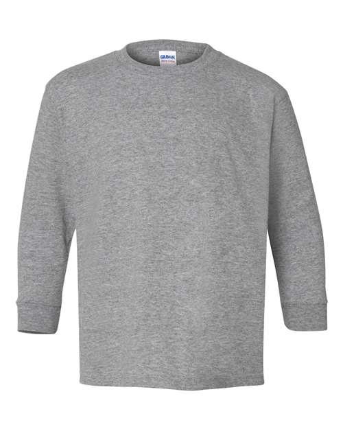 Gildan Youth Heavy Cotton™ Long Sleeve T-Shirt - Sport Grey Front