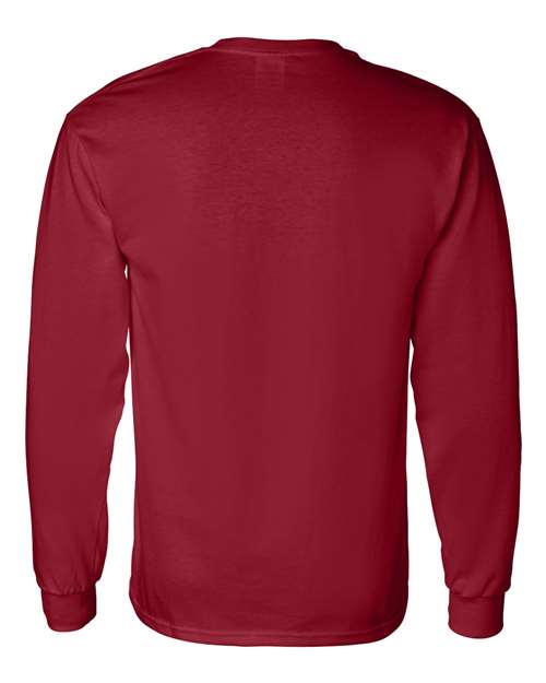 Unisex Heavy Cotton™ Long Sleeve T-Shirt - Garnet Back