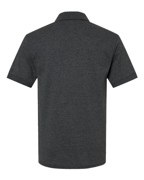 Unisex DryBlend® Jersey Polo - Dark Heather Back