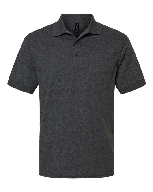 Unisex DryBlend® Jersey Polo - Dark Heather Front