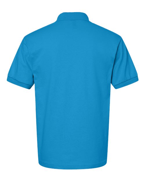 Unisex DryBlend® Jersey Polo - Sapphire Back