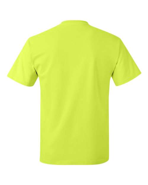 Unisex Authentic T-Shirt - Safety Green Back